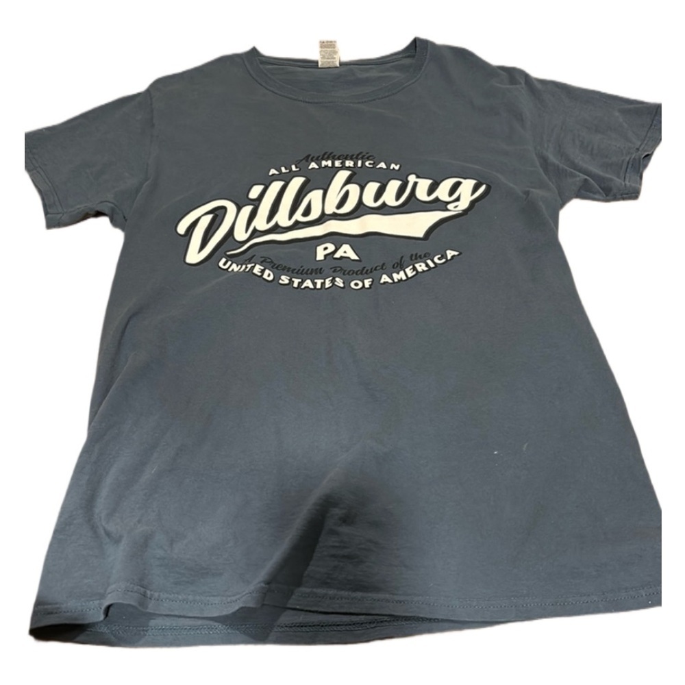 All American Dillsburg PA T-shirt- gray/blue color size small